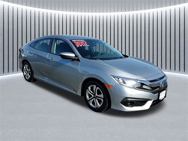 Used 2017 Honda Civic LX with VIN 19XFC2F60HE037271 for sale in Hodgkins, IL