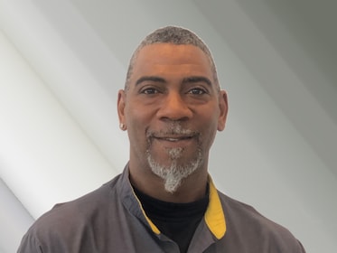 Staff member Wesley Morrison from ID_b70716