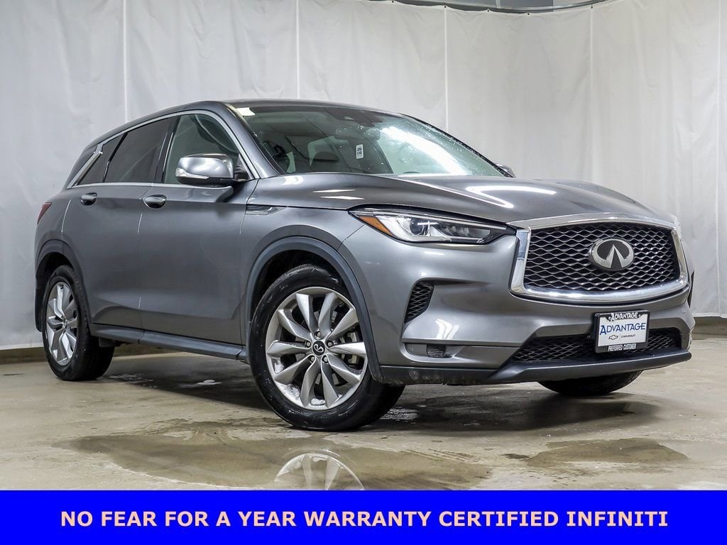 Used 2022 INFINITI QX50 Pure with VIN 3PCAJ5AB1NF109705 for sale in Bridgeview, IL