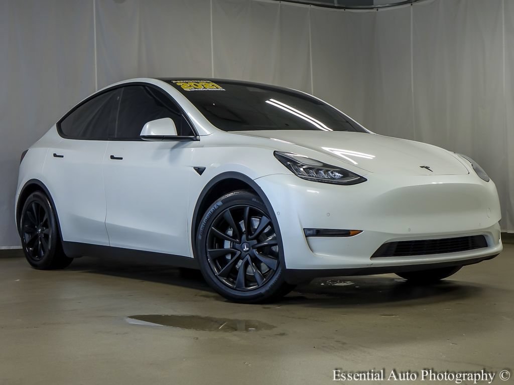 Used 2021 Tesla Model Y Long Range with VIN 5YJYGDEE4MF141400 for sale in Bridgeview, IL