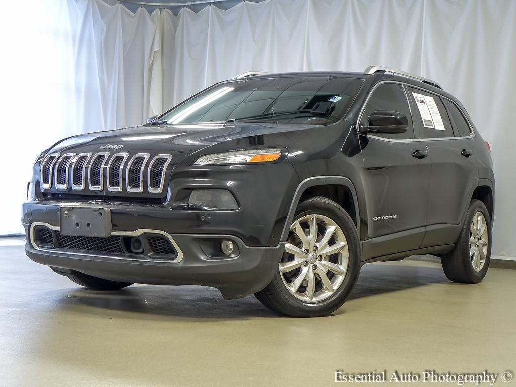Used 2014 Jeep Cherokee Limited with VIN 1C4PJLDB5EW201163 for sale in Bridgeview, IL