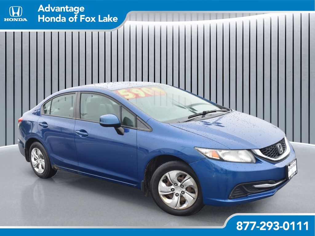 Used 2013 Honda Civic LX with VIN 19XFB2F59DE073562 for sale in Fox Lake, IL
