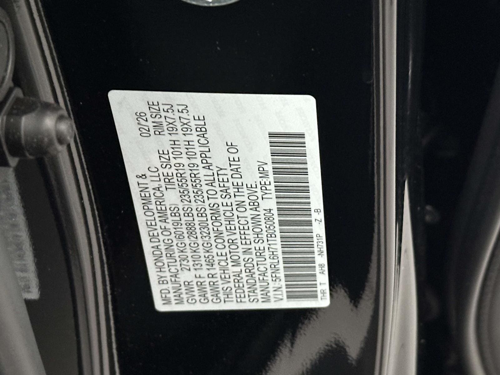 2026 Honda Odyssey Sport L - Photo 16