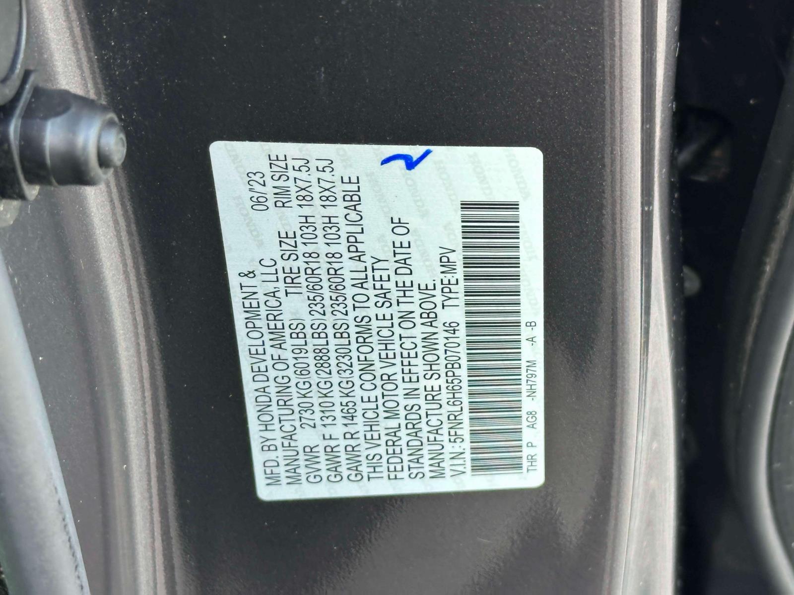 2023 Honda Odyssey EX-L - Photo 16