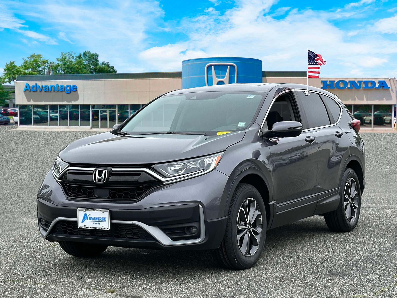 Certified 2022 Honda CR-V EX-L with VIN 2HKRW2H8XNH648032 for sale in Saint James, NY