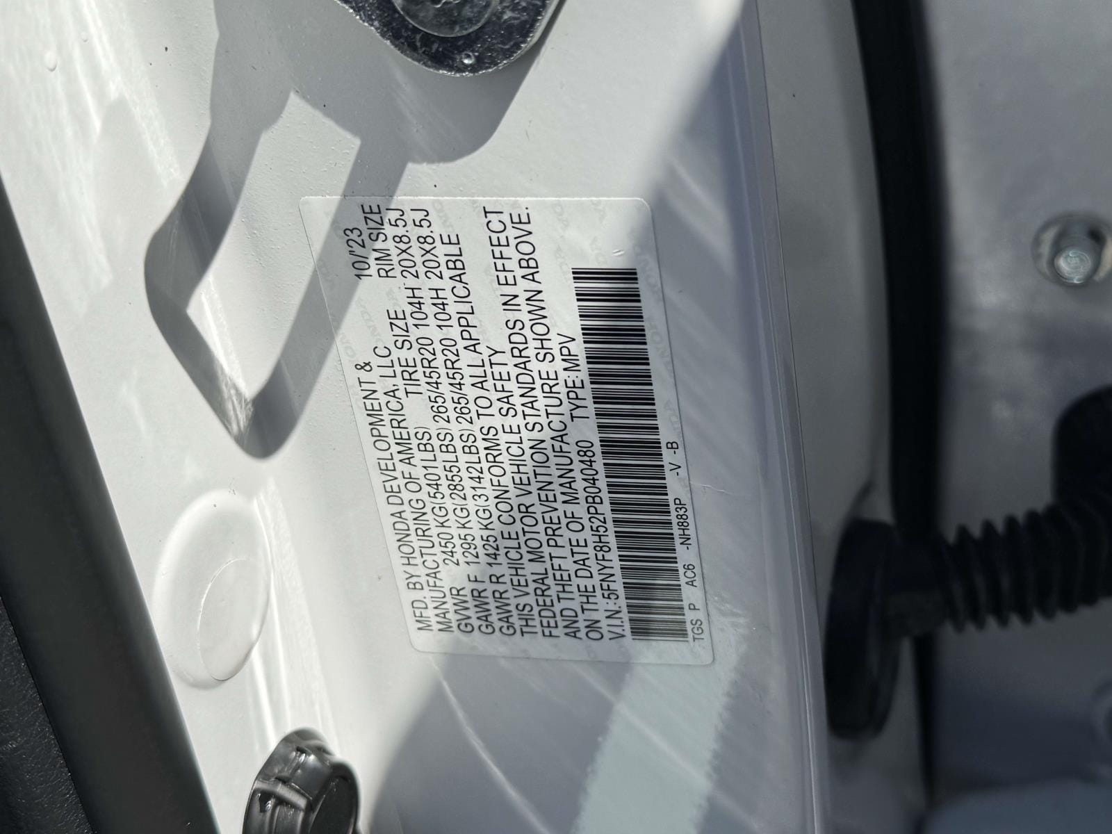 2023 Honda Passport EX-L - Photo 15