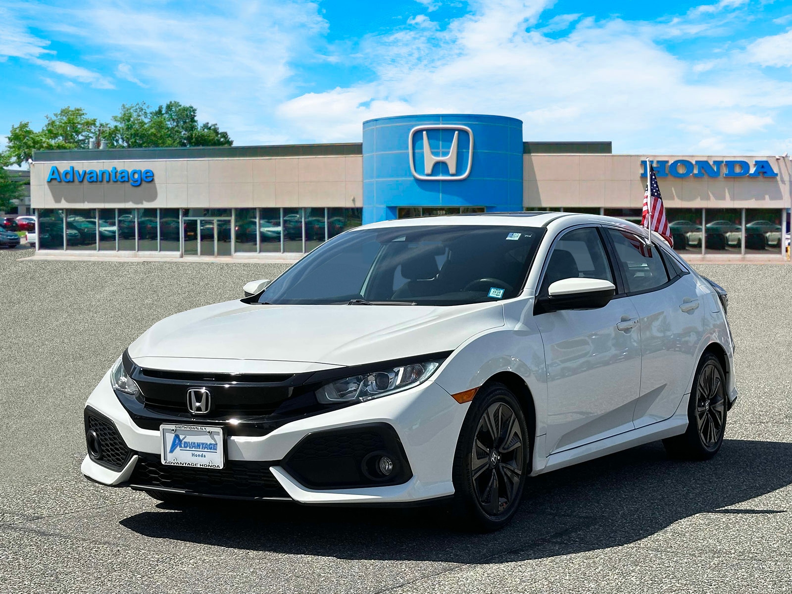 Certified 2019 Honda Civic Hatchback EX with VIN SHHFK7H60KU408099 for sale in Saint James, NY