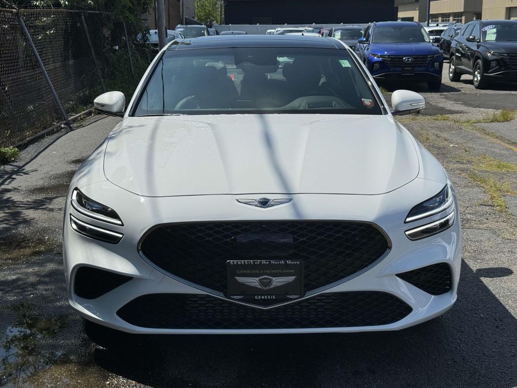 Certified 2023 GENESIS G70 Standard with VIN KMTG54TE9PU119572 for sale in Hicksville, NY
