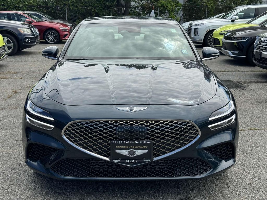 Certified 2023 GENESIS G70 Standard with VIN KMTG34TA0PU122427 for sale in Hicksville, NY