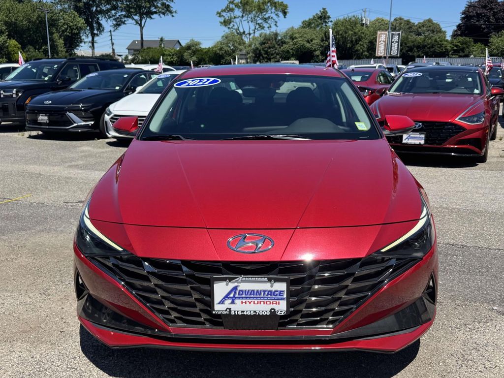Certified 2021 Hyundai Elantra SEL with VIN KMHLN4AG9MU101520 for sale in Hicksville, NY