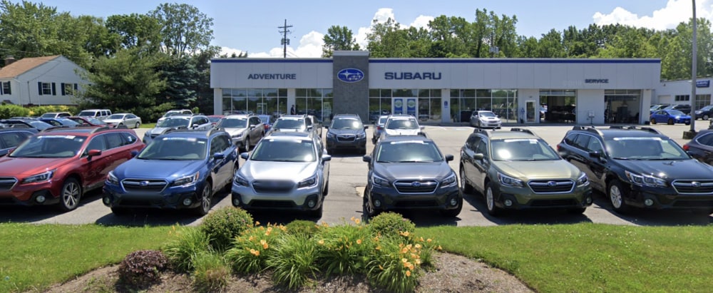 Adventure Subaru dealership at 1991 Mentor Ave in Painesville, Ohio