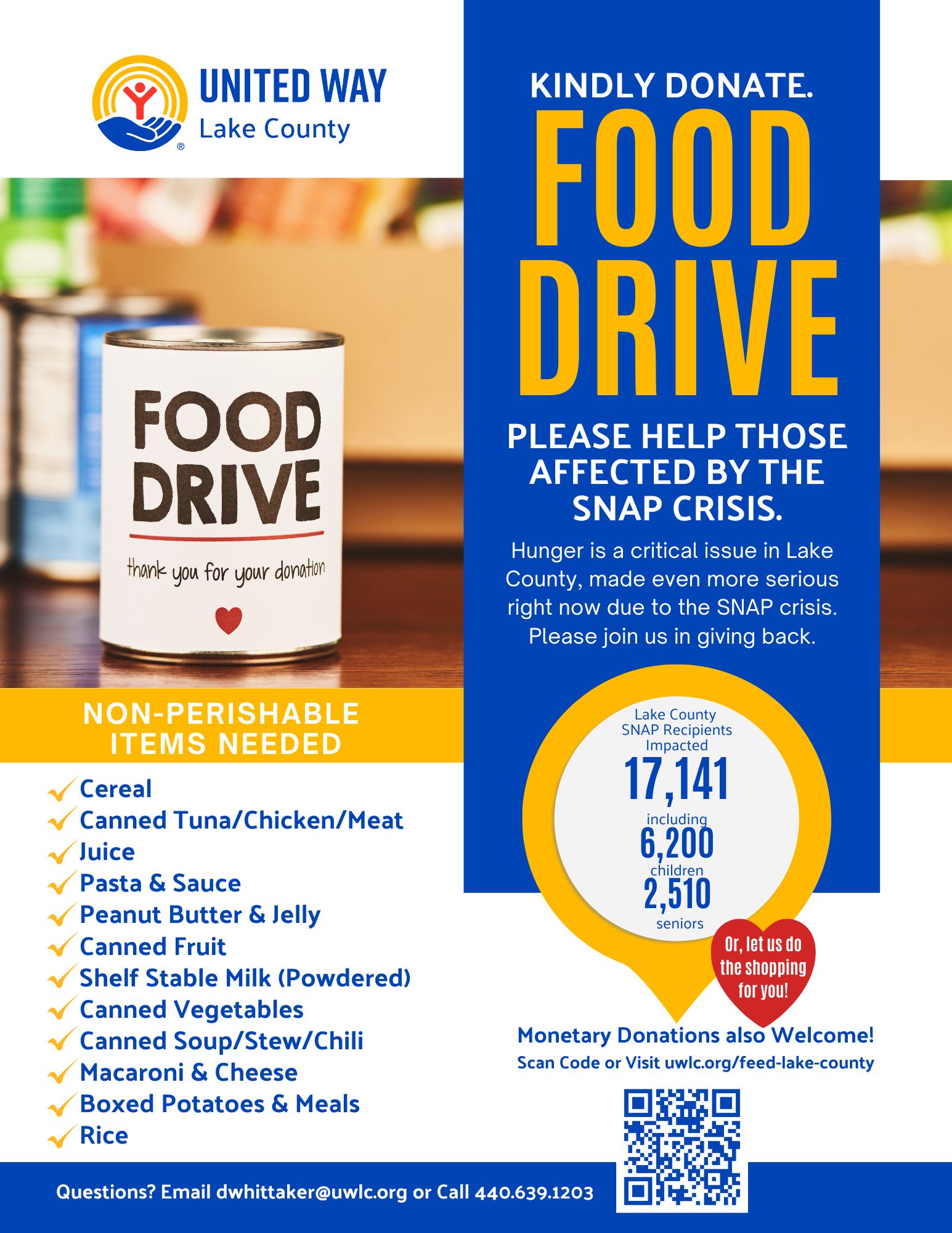 Food Drive flyer