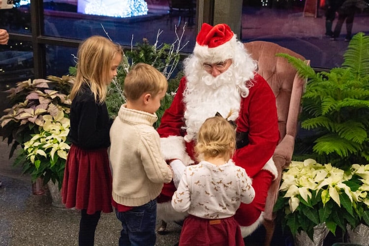 Santa at Frost event