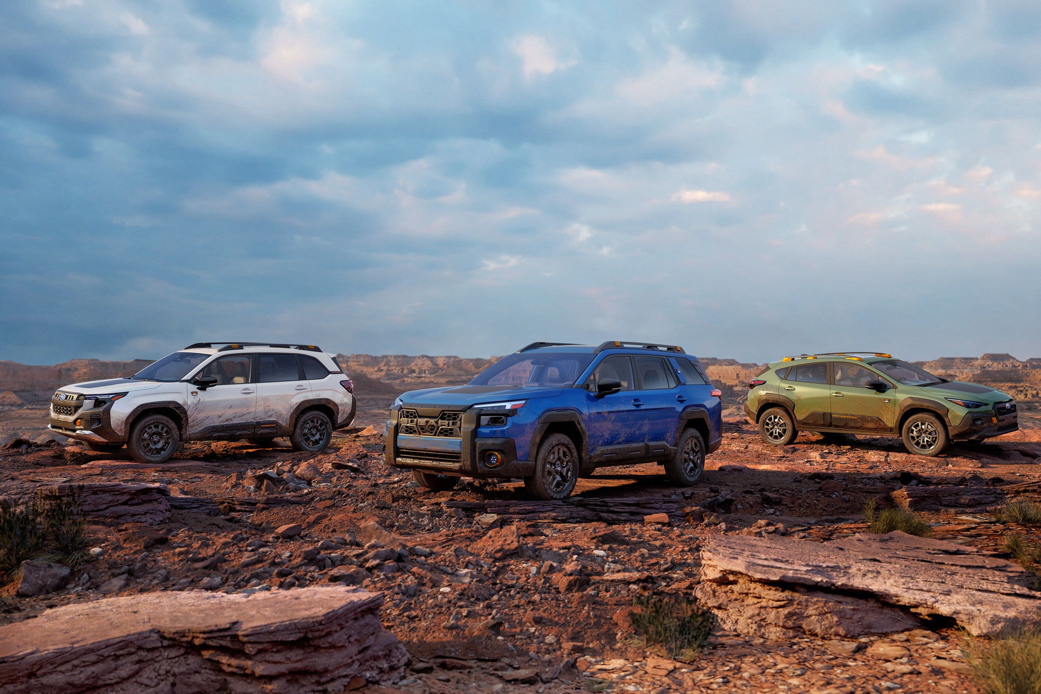 Subaru Wilderness Models Subaru Wilderness models equipped for off-road driving and outdoor adventures
