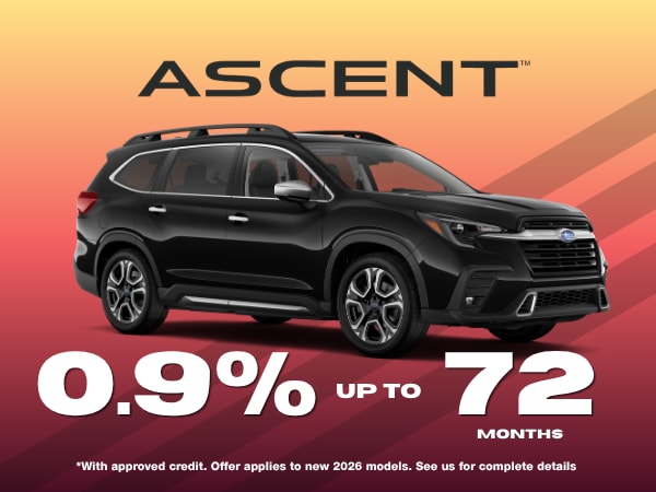 2026 Subaru Ascent, September Offer at Adventure Subaru in Fayetteville AR