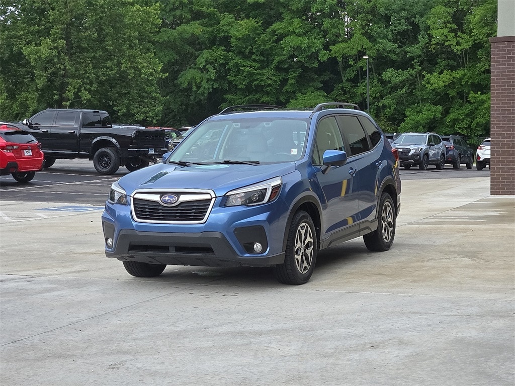 Used 2021 Subaru Forester Premium with VIN JF2SKAJC1MH466501 for sale in Fayetteville, AR