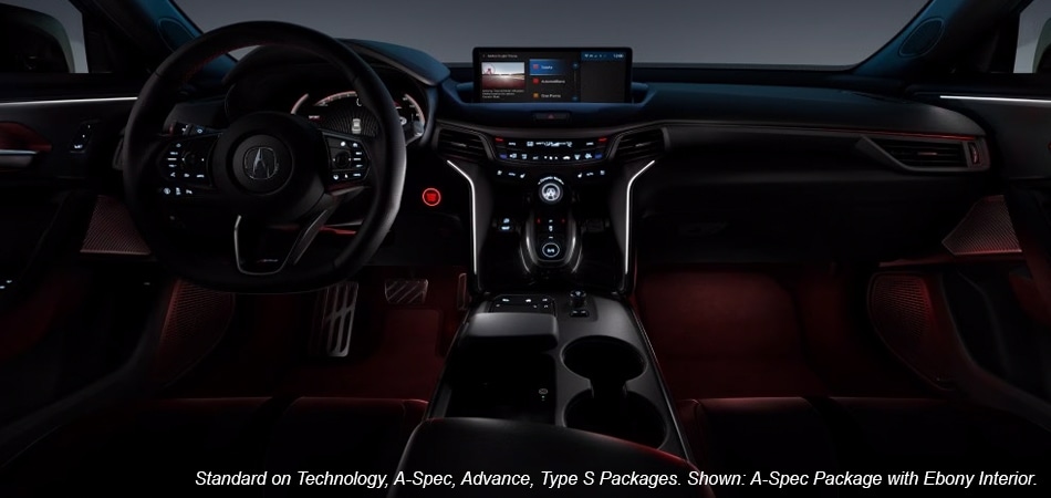 Standard on Technology, A-Spec, Advance, Type S Packages. Shown: A-Spec Package with Ebony Interior.