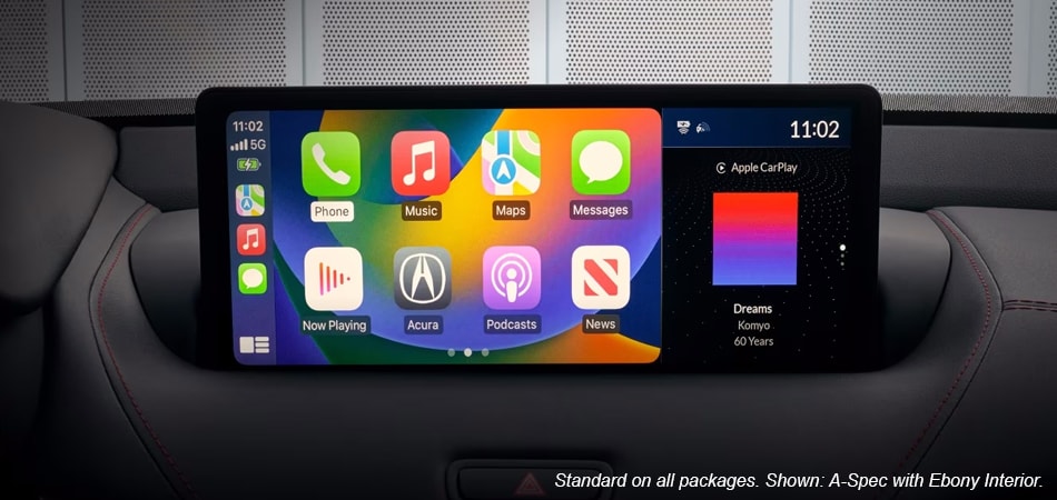 Standard on all packages. Shown: A-Spec with Ebony Interior.