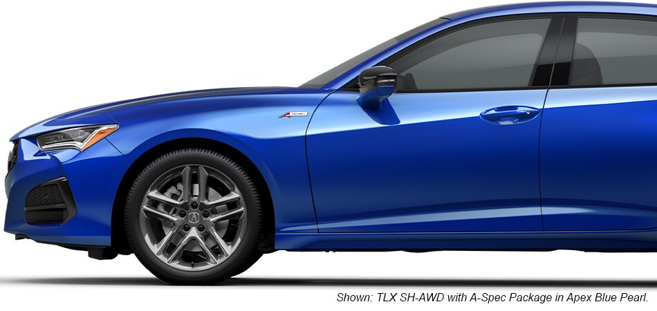Shown: TLX SH-AWD with A-Spec Package in Apex Blue Pearl.