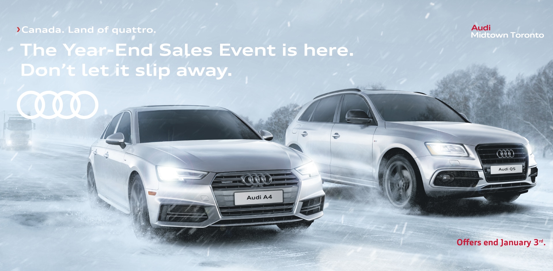 Year End Sales Event At Audi Midtown Toronto Audi Midtown Toronto