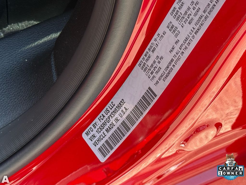 Used 2025 Flame Red Clearcoat Ram Warlock image 32