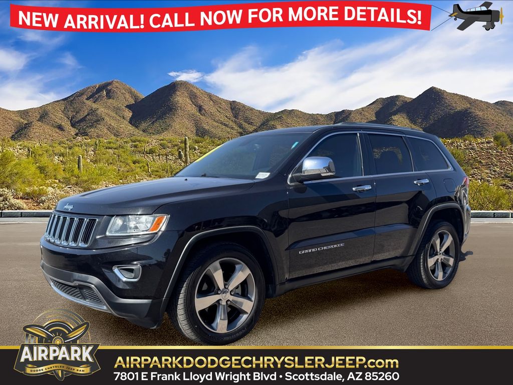 Brilliant Black Crystal Pearlcoat 2015 Jeep Grand Cherokee SUV / Crossover Four-Wheel Drive Automatic
