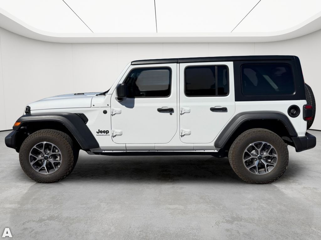 Used 2025 Bright White Clearcoat Jeep Sport S image 3
