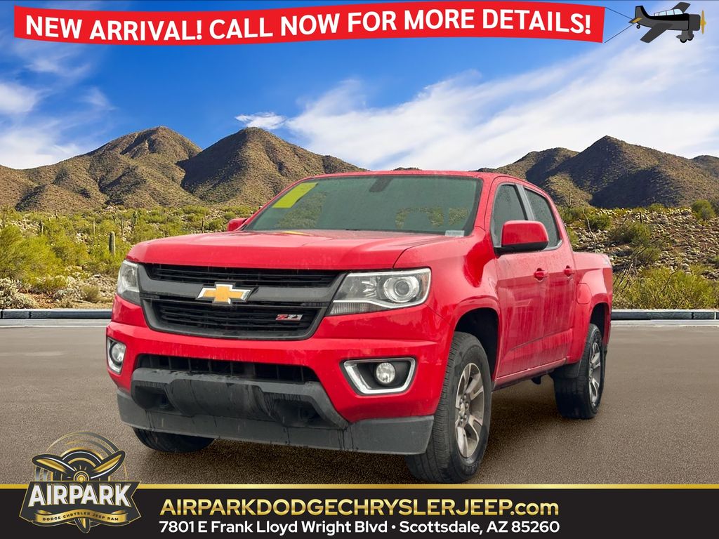 Red Hot 2019 Chevrolet Colorado Pickup Truck Four-Wheel Drive Automatic