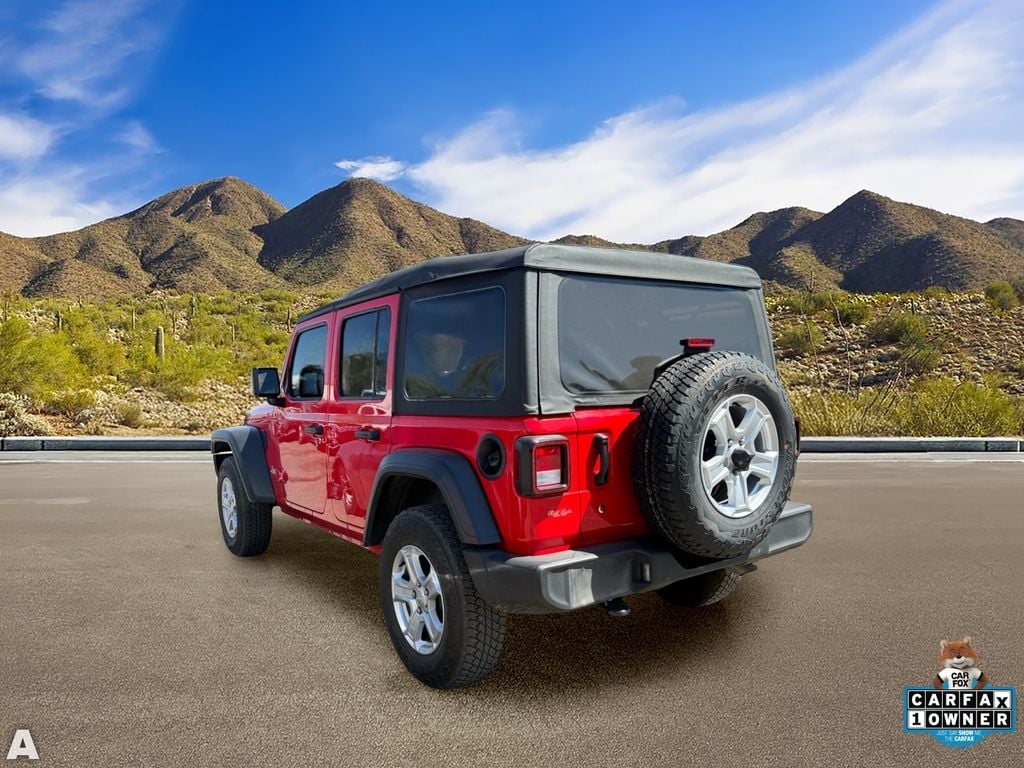 Used 2018 Firecracker Red Clearcoat Jeep Unlimited Sport S image 3