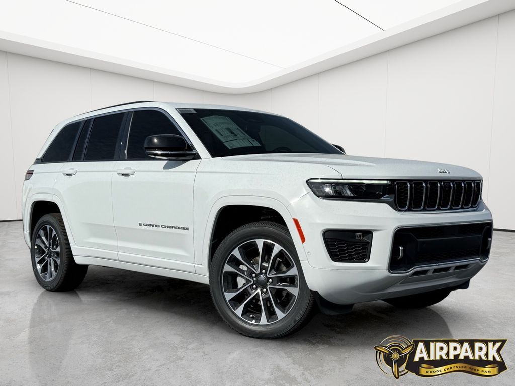 New 2025 Bright White Jeep Overland image 2
