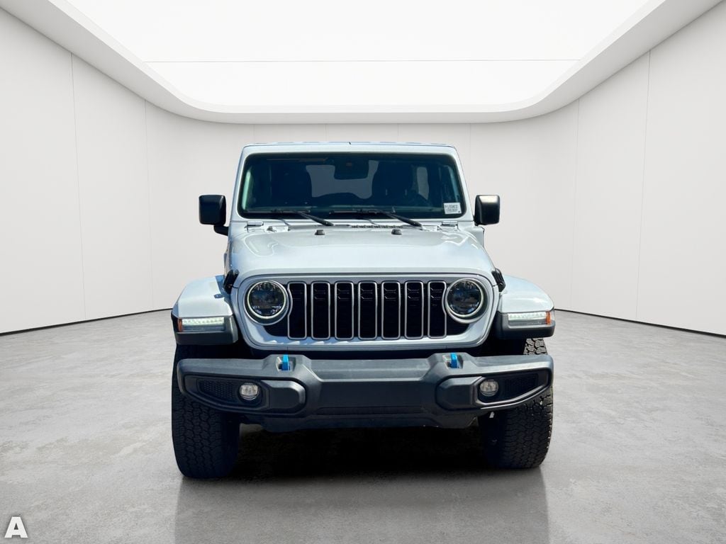 Certified Used 2024 Bright White Clearcoat Jeep Sahara 4xe image 8