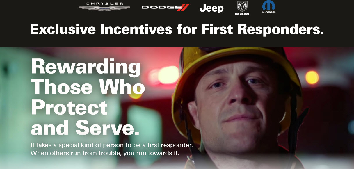 Chrysler Jeep Dodge Ram First Responders Program Incentives
