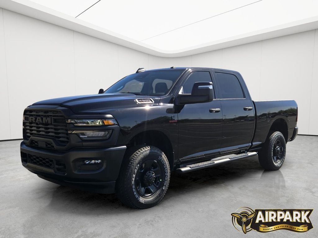 New 2025 Diamond Black Crystal Pearlcoat Ram Tradesman image 9
