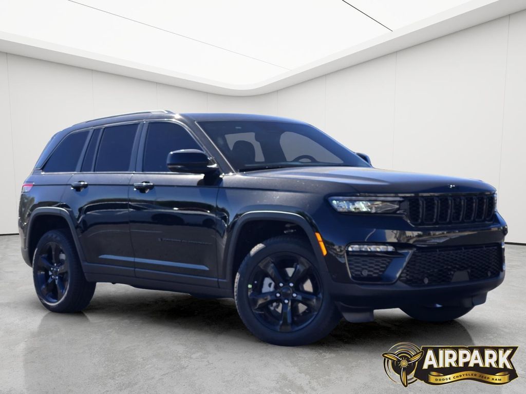 New 2025 Diamond Black Crystal Pearlcoat Jeep Limited image 2