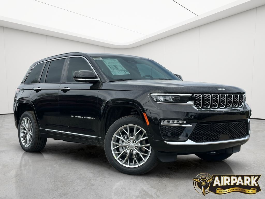 New 2025 Diamond Black Crystal Pearlcoat Jeep Summit image 2