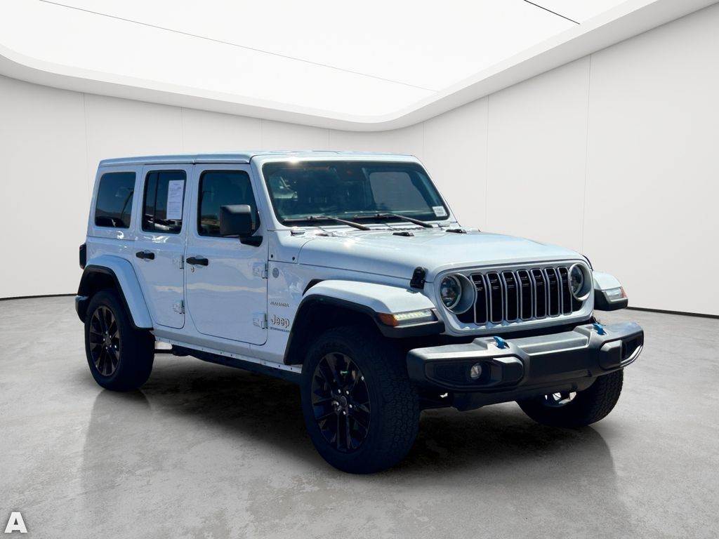 Certified Used 2024 Bright White Clearcoat Jeep Sahara 4xe image 7