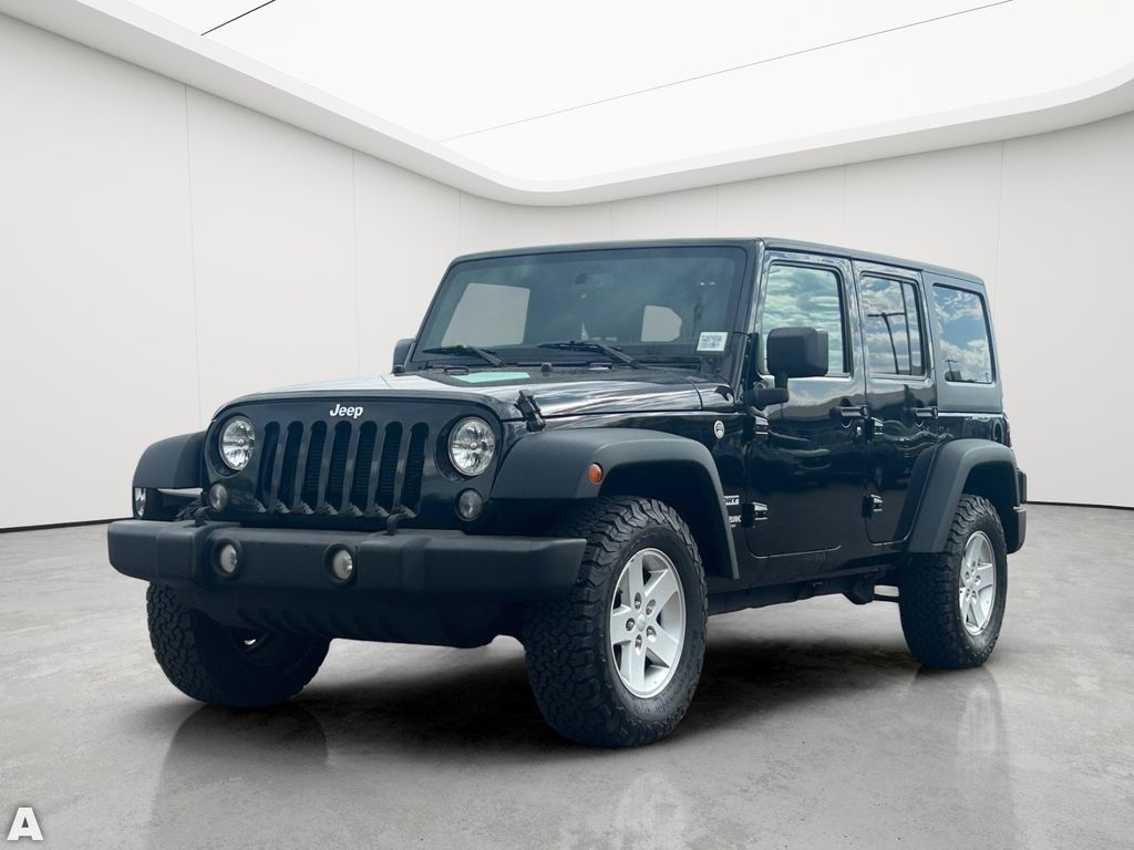 Used 2018 Black Clearcoat Jeep Unlimited Sport image 2