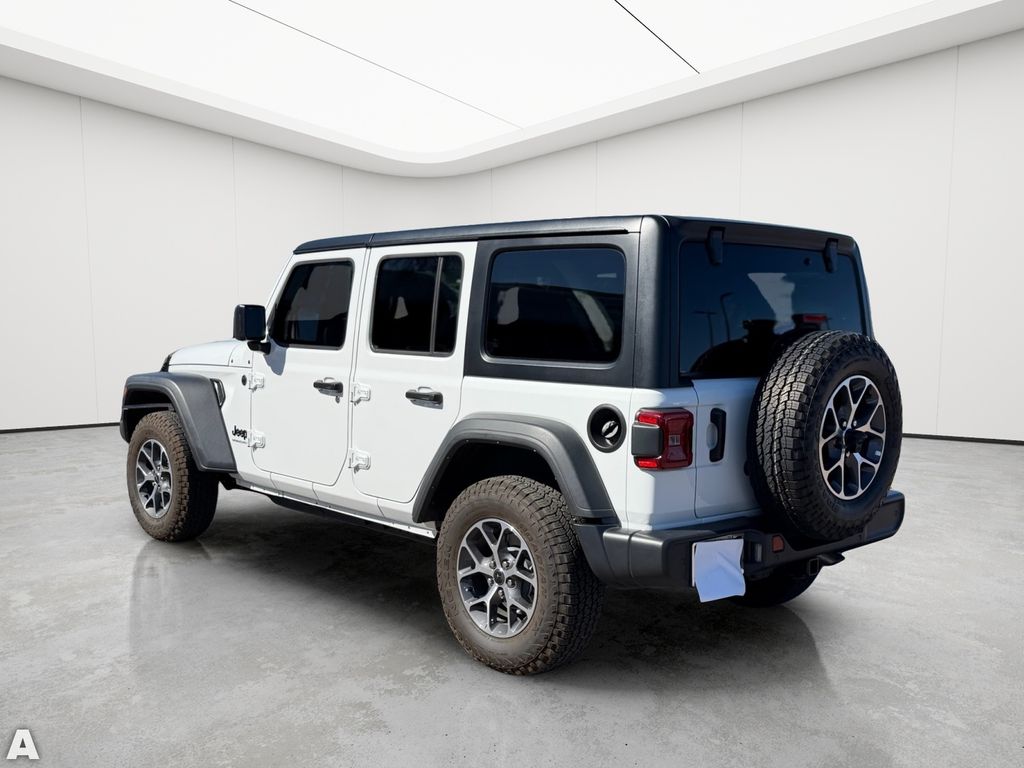 Used 2025 Bright White Clearcoat Jeep Sport S image 4