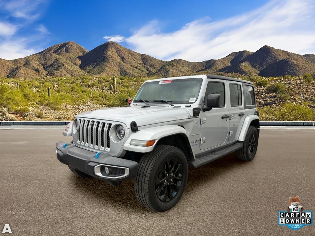 Certified Used 2023 Silver Zynith Clearcoat Jeep Sahara 4xe image 2