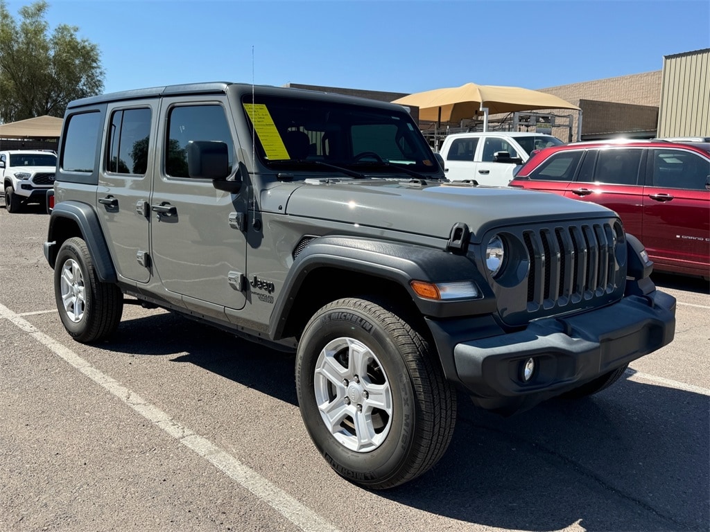 Used 2021 Jeep Wrangler Unlimited Sport S with VIN 1C4HJXDN5MW786492 for sale in Scottsdale, AZ