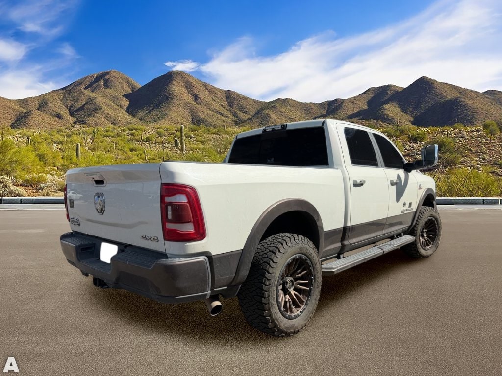 Used 2020 Pearl White Ram Laramie Longhorn image 4