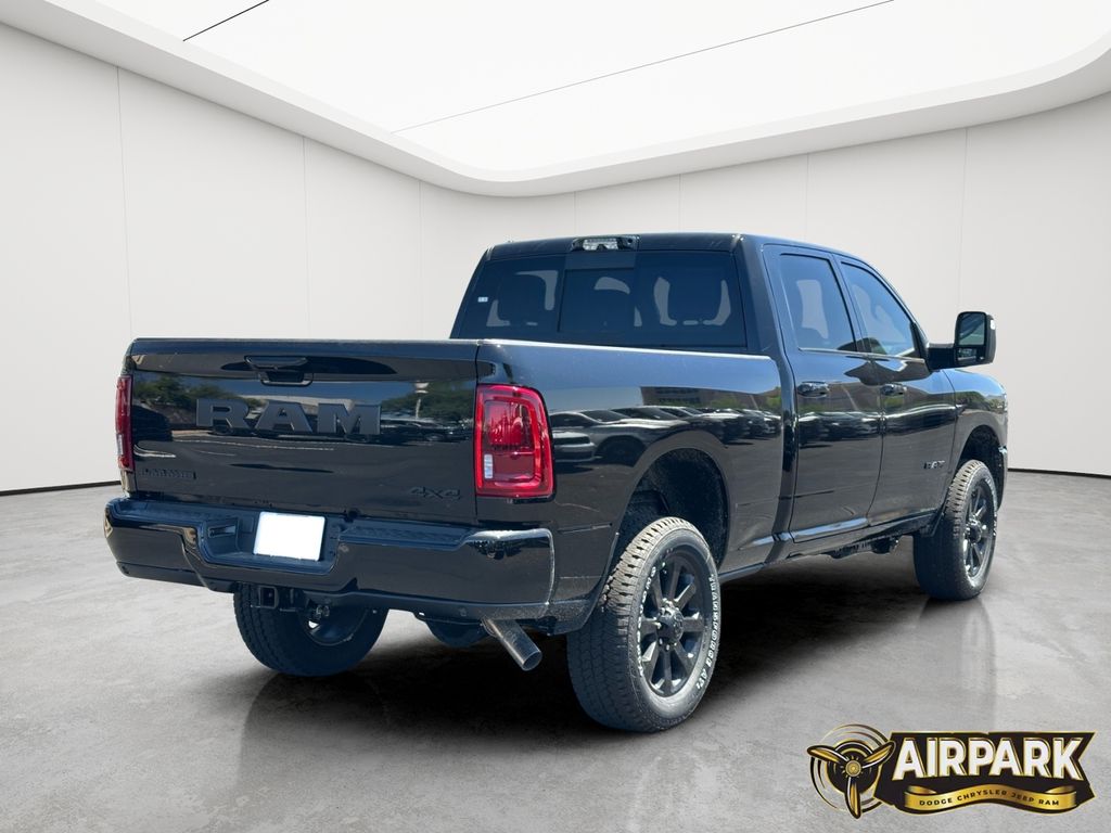New 2025 Diamond Black Crystal Pearlcoat Ram Laramie image 4