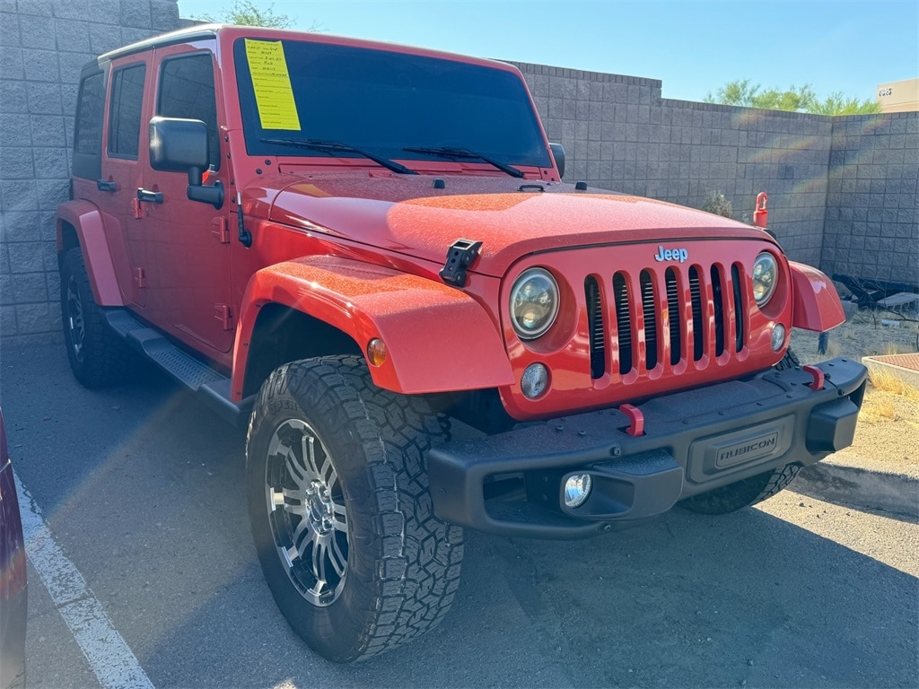 Used 2015 Jeep Wrangler Unlimited Sahara with VIN 1C4BJWEGXFL650573 for sale in Scottsdale, AZ