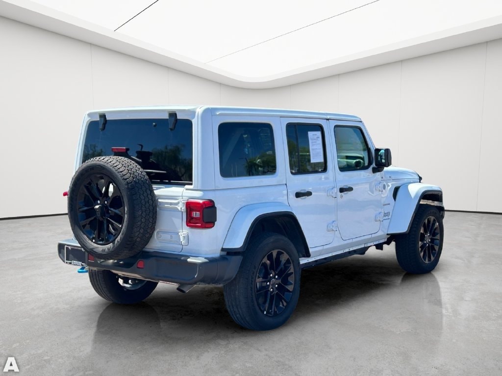 Certified Used 2024 Bright White Clearcoat Jeep Sahara 4xe image 5