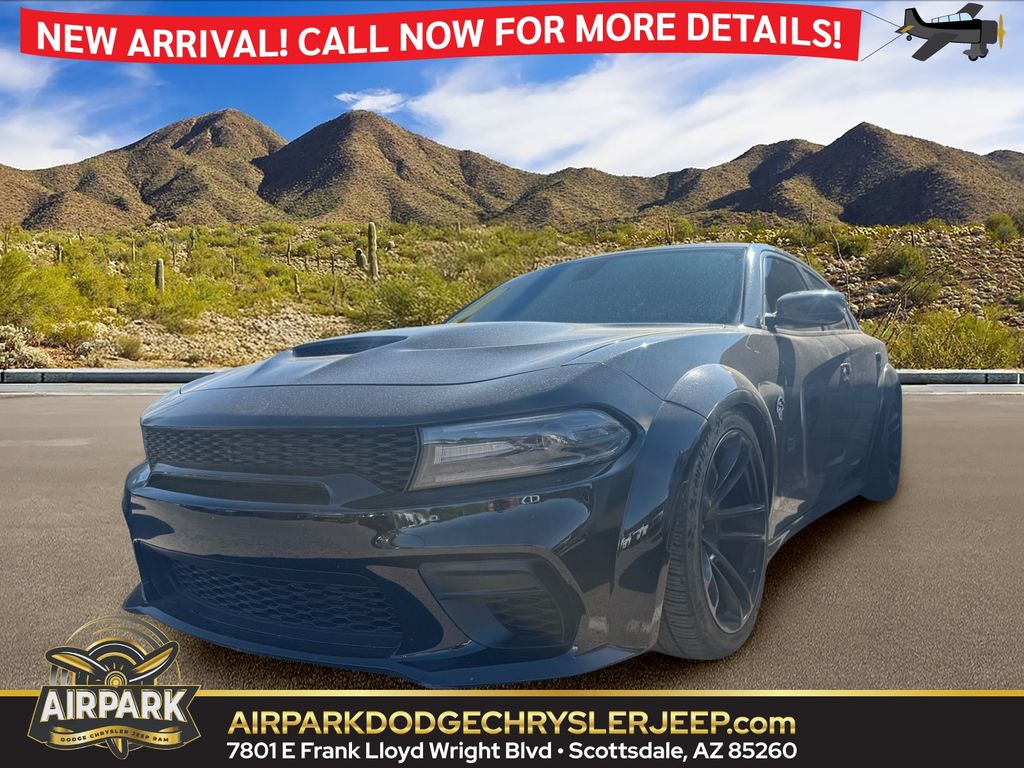 Pitch Black Clearcoat 2020 Dodge Charger SRT Hellcat Widebody RWD Sedan Rear-Wheel Drive Automatic