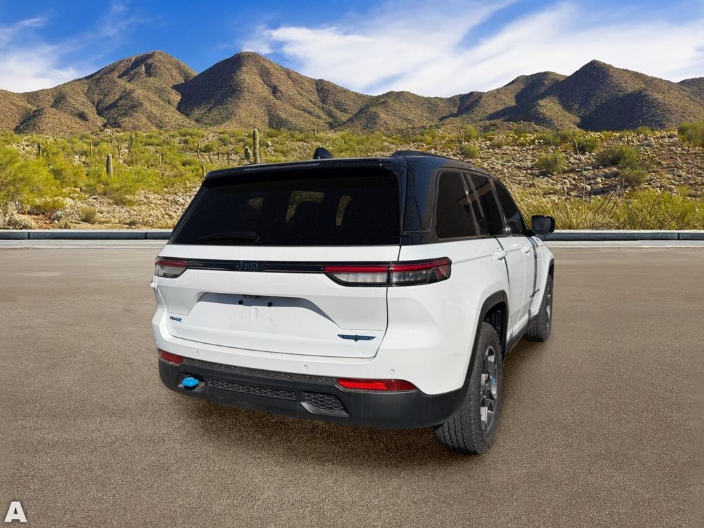 Used 2023 Bright White Clearcoat Jeep Trailhawk 4xe image 3