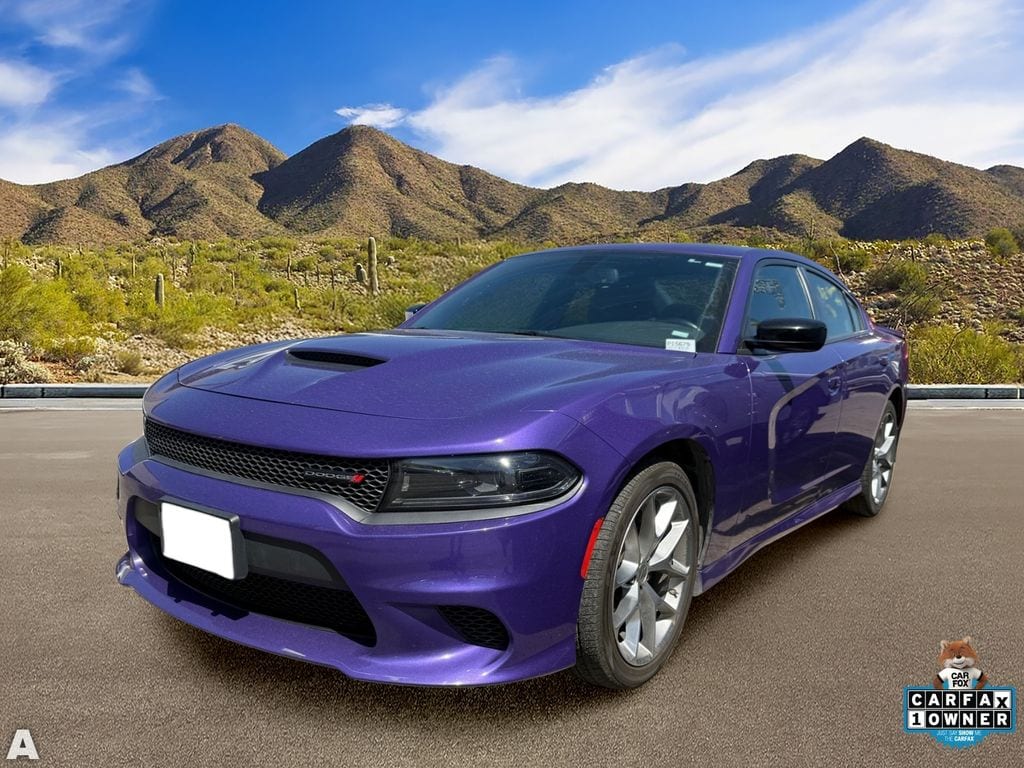 Used 2023 Plum Crazy Pearlcoat Dodge GT image 2