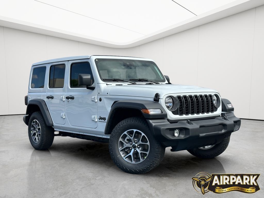 New 2025 Bright White Jeep Sport image 2