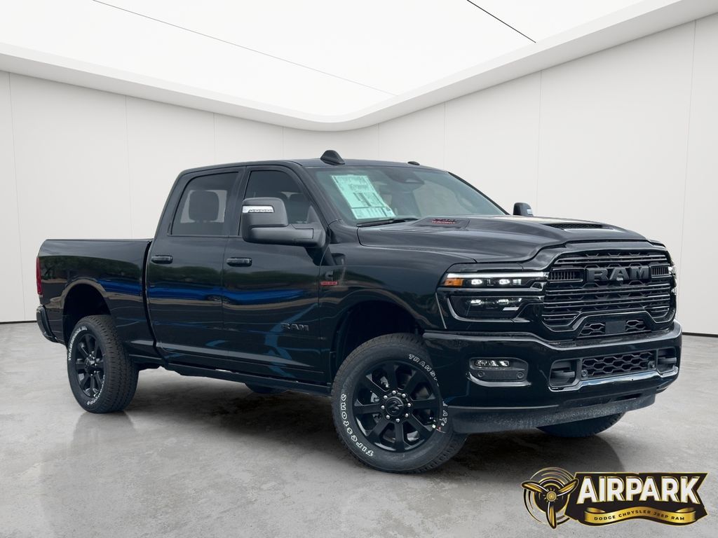 New 2026 Diamond Black Crystal Pearlcoat Ram Laramie image 2
