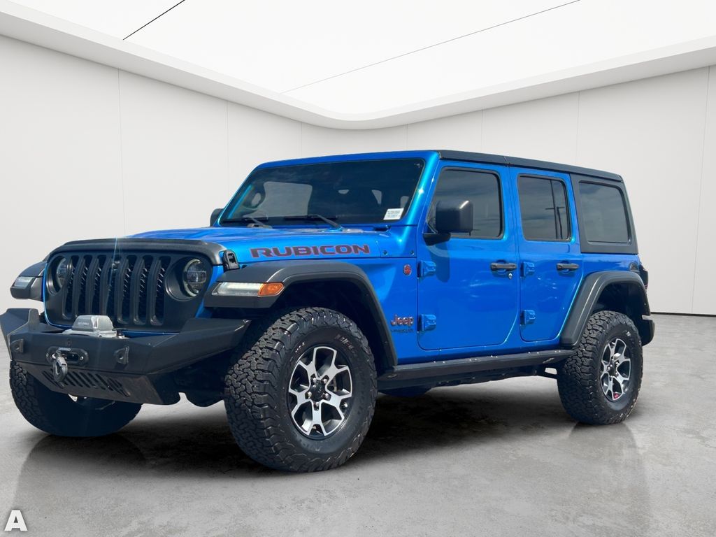 Certified Used 2022 Hydro Blue Pearl Coat Jeep Unlimited Rubicon image 2